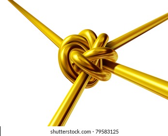 Golden Gordian Knot