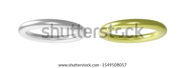 Golden Halo Angel Ring Isolated On Stockillustration