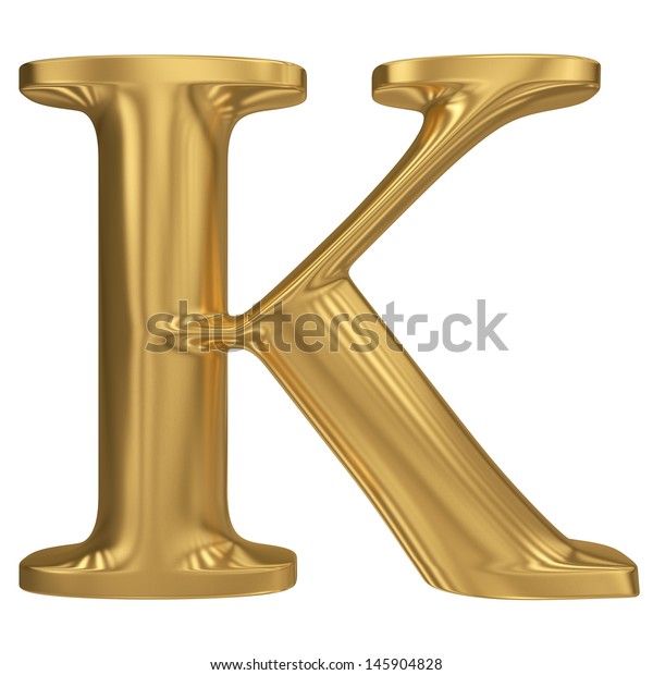 Letra Dorada K Alfabeto Sólido Dorado Ilustración De Stock 145904828 Shutterstock 1560