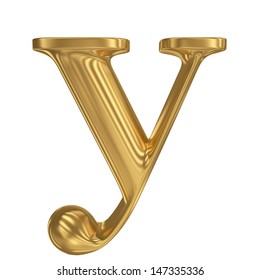 Golden Letter Y Gold Solid Alphabet Stock Illustration 147335336 ...