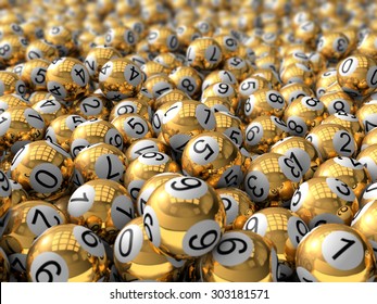 Golden Lottery Balls.