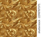 Golden metal surface seamless pattern. Yellow gold texture background. Luxury risch style wallpaper. Digital artistic artwork raster bitmap illustration. Graphic design art.