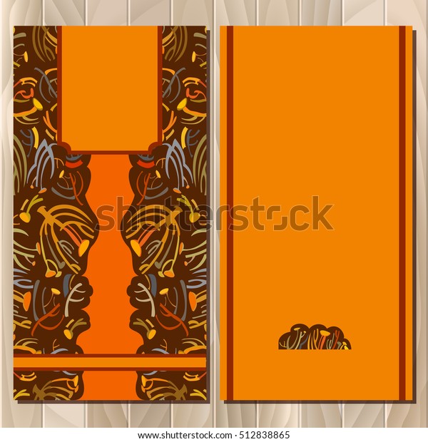 Golden Orange Brown Autumn Tansy Twigs Stock Illustration 512838865