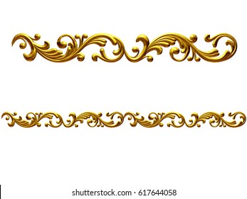 Golden, Ornamental Segment, 