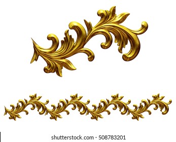 Golden, Ornamental Segment, 