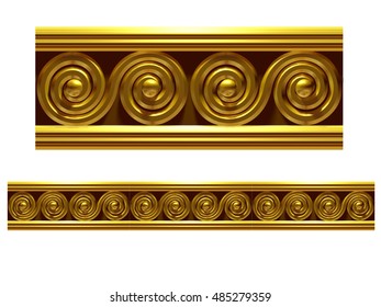 Golden, Ornamental Segment, 