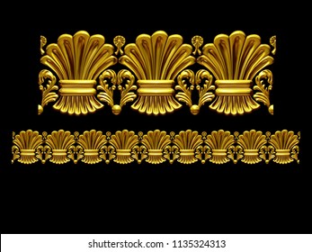 Golden, Ornamental Segment, “hay