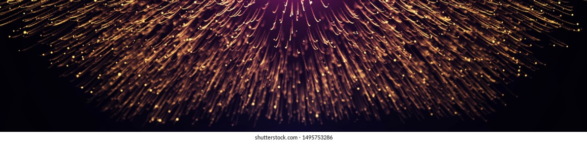 Golden Particles Widescreen. Events Background