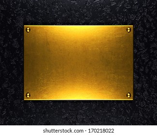 Golden Plate Background