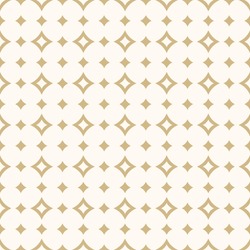 Golden Raster Minimal Seamless Pattern With Small Diamonds, Rhombuses, Stars, Grid. Abstract Minimalist Geometric Texture. Simple Luxury Gold And White Background. Elegant Repeat Geo Design For Decor