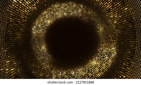 Golden Retro Round Night Vortex Curtain Royal Awards Graphics Background Sparkle Elegant Shine Modern Glitter Template Luxury Premium Corporate Abstract Design Template Banner Certificate Dynamic 