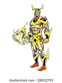 Golden Slayer Comic Book Character