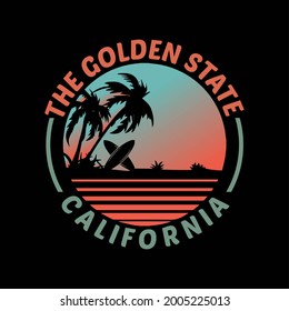 Golden State California Vintage Logo T Stock Illustration 2005225013 ...