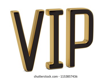 Golden Word Vip Isolated On White Stock Illustration 1153857436 ...