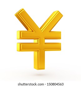 Golden Yen Symbol