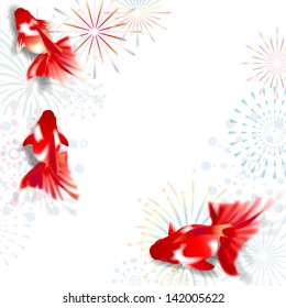 金魚 花火 Images Stock Photos Vectors Shutterstock