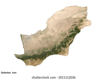 Golestan, Iran Satellite Imagery (3D Rendering)