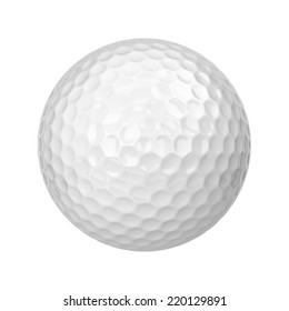 Golf Ball Isolated Over White Background Stock Illustration 65998804