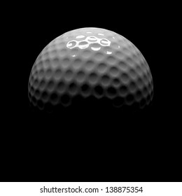 Golf Ball Black Stock Illustration 138875354 