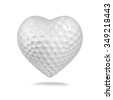 heart shaped golf ball