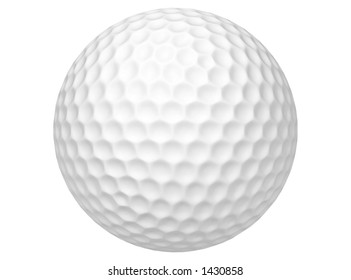 Golf Ball Isolated Over White Background Stock Illustration 65998804