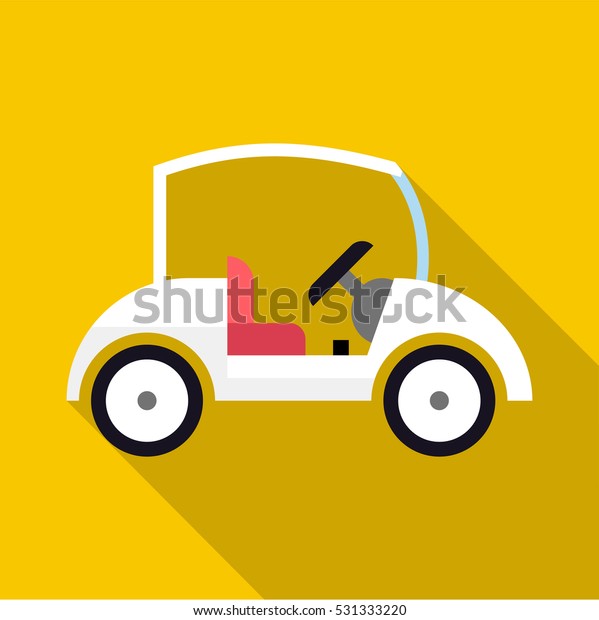 Golf car icon. Flat illustration of golf car  icon\
for web