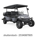 Golf Cart Isolated. 3D render