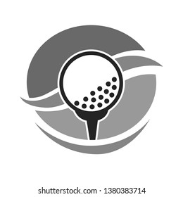 Golf Country Club Logo Template Or Icon For Tournament