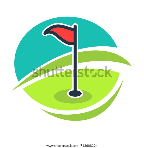 Golf Country Club Logo Template Icon Stock Illustration 713608324