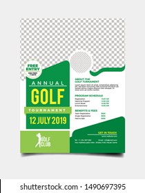 Golf Flyer Template Fully Editable