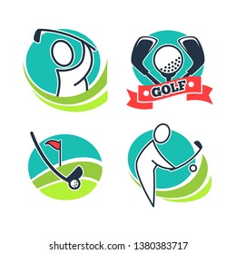 Golf Vector Logo Icon Templates Stock Vector (Royalty Free) 1486466483