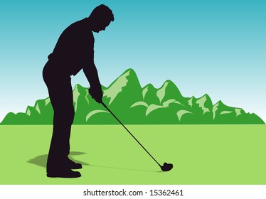 Golf Player - Powered by Shutterstock