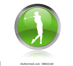 golf player button