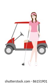 Golf Player Woman
