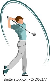 Golf Swing Cartoon Images Stock Photos Vectors Shutterstock