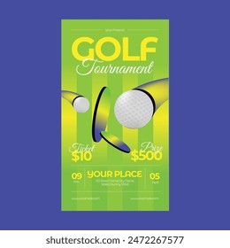 Golf Tournament Games Social Media Story - Powered by Shutterstock