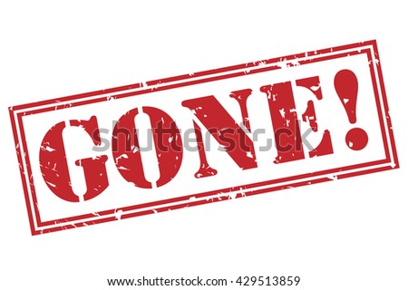 gone! stamp