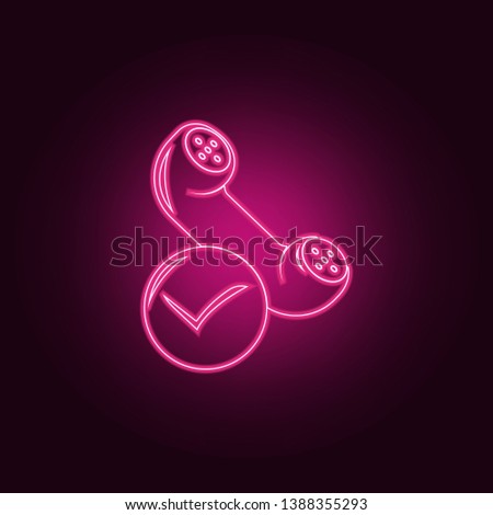 good call icon. Elements of Sucsess and awards in neon style icons. Simple icon for websites, web design, mobile app, info graphics