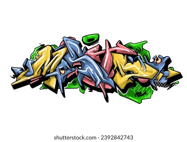 Good Graffiti design, for your reference colors and style