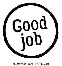 Good Job Stamp On White Background Stock Illustration 1204425001 ...