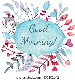 1,827 Good morning watercolor Images, Stock Photos & Vectors | Shutterstock