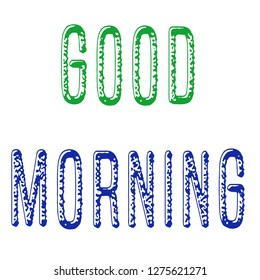 Good Morning Greetings Colours Styles Stock Illustration 1275621271 ...