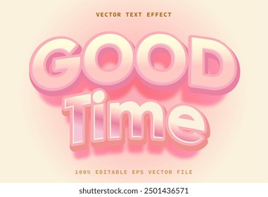 Good Time bold text effect editable modern lettering typography font style - Powered by Shutterstock