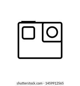 Gopro Icon. Camera Flat Icon.