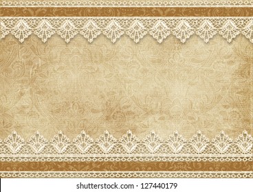 Gorgeous Vintage Background With Lace