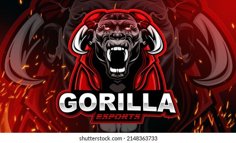 Gorilla Gaming Logo With High Detailing's. 