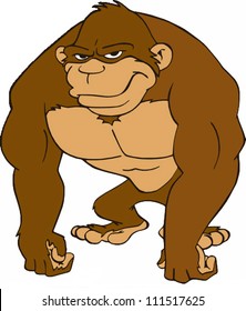 Gorilla/cartoon Of A Big Ape