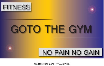 GOTO THE GYM Background Wallpaper Or Thumnail