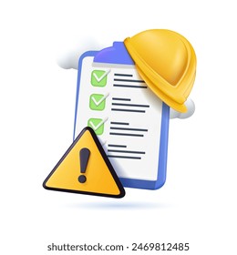 Government public service protecting worker from health and safety hazards on the job. Occupational safety and health administration. OSHA concept 3D illustration. Isolated 3D illustration - Powered by Shutterstock