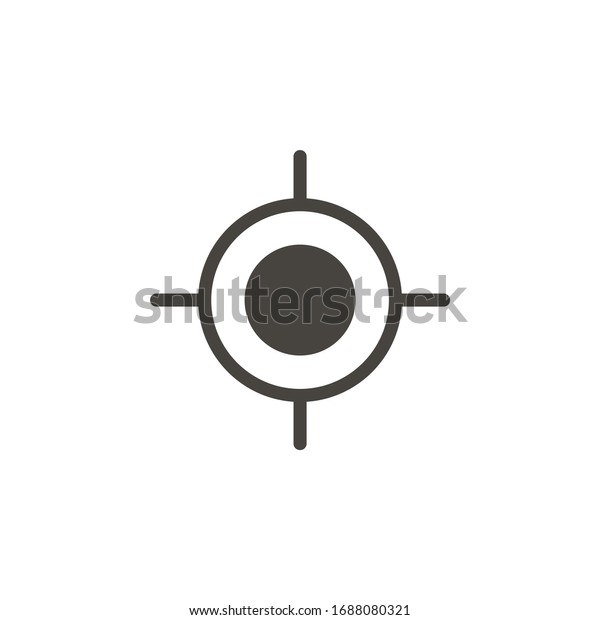 Gps  icon. Element of interface\
for mobile concept and web apps illustration. Thin glyph icon for\
website design and development, app development. \
icon